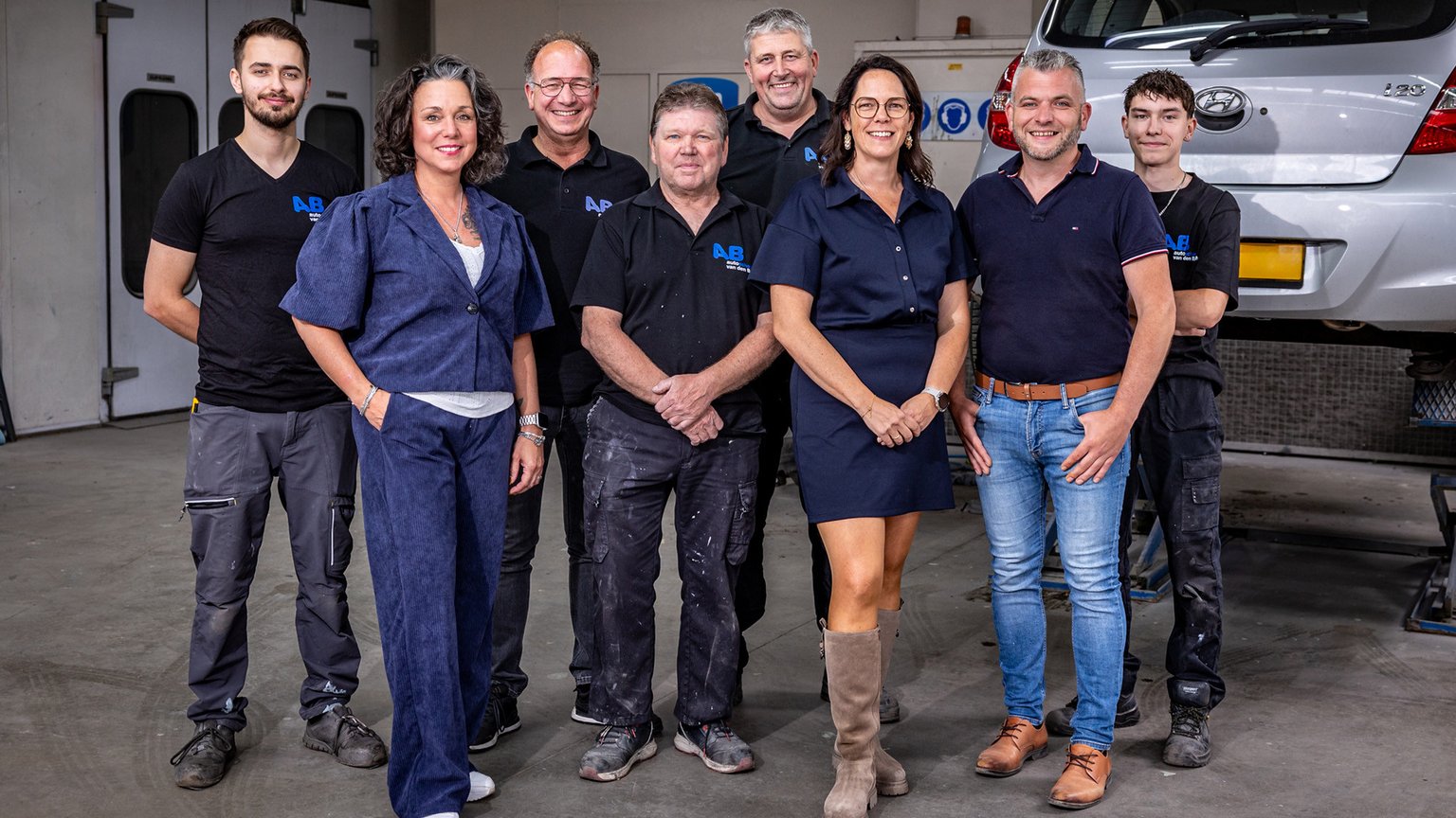 Teamfoto van den Bergh