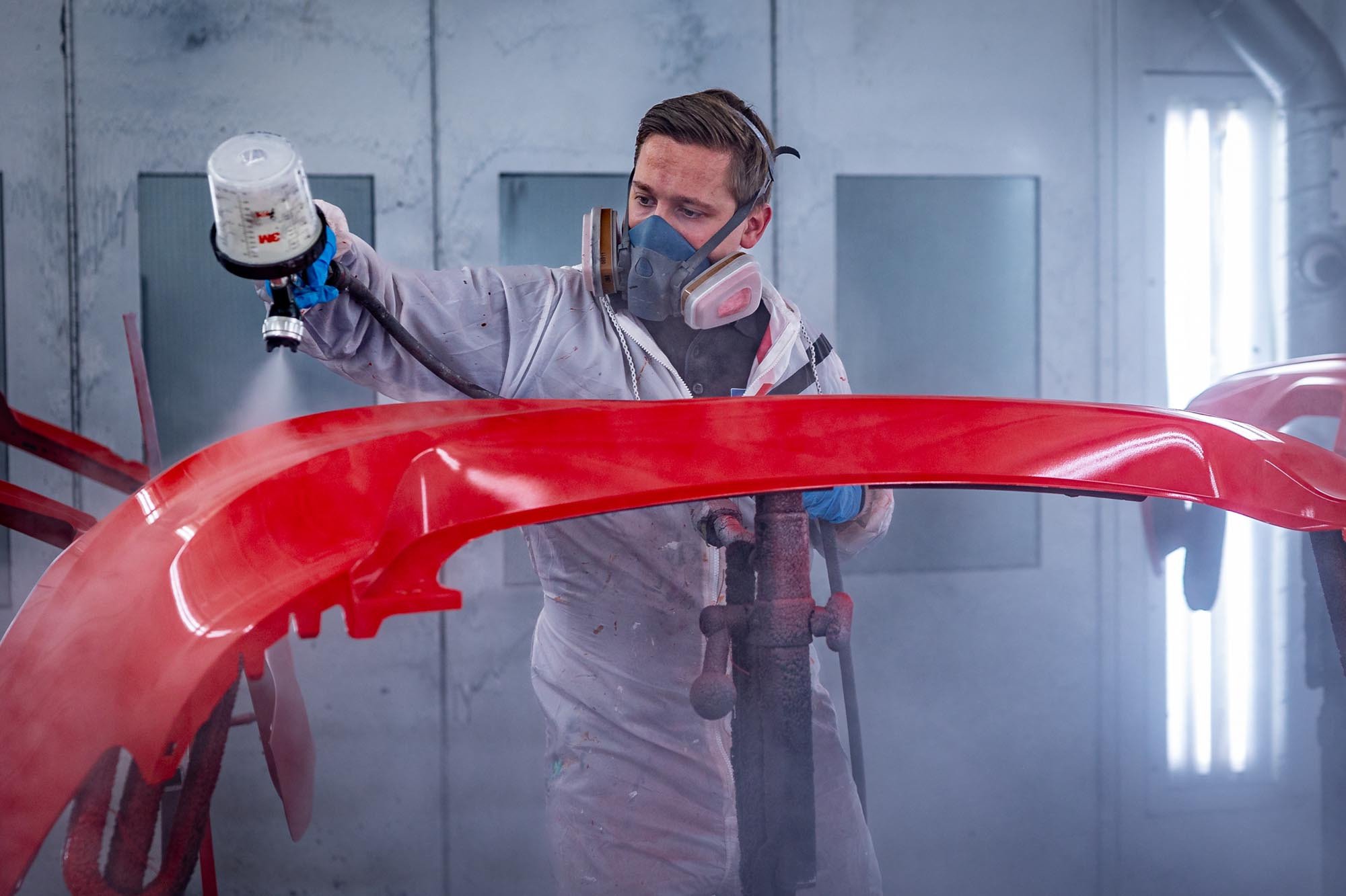 Werken als autospuiter