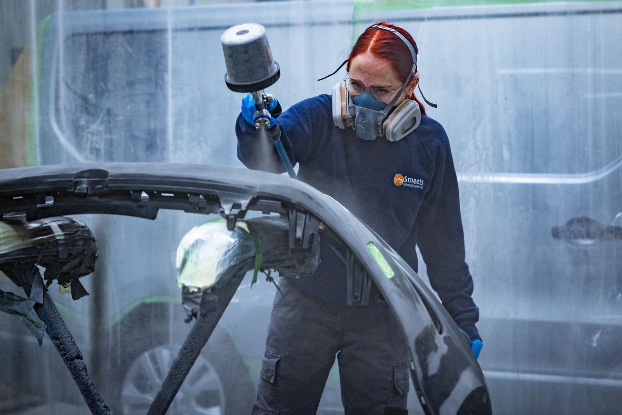 Werken als autospuiter