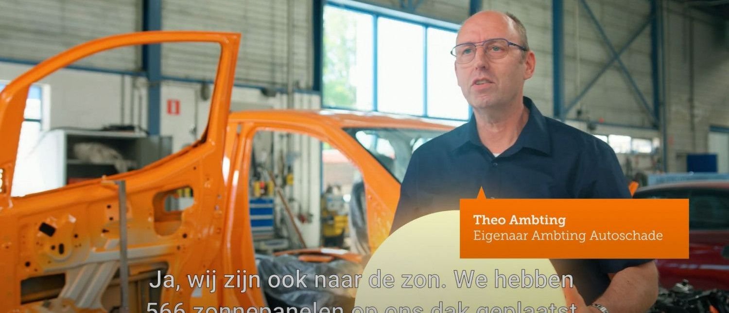 Zonnepanelen bij A.A.S. Ambting Autoschade