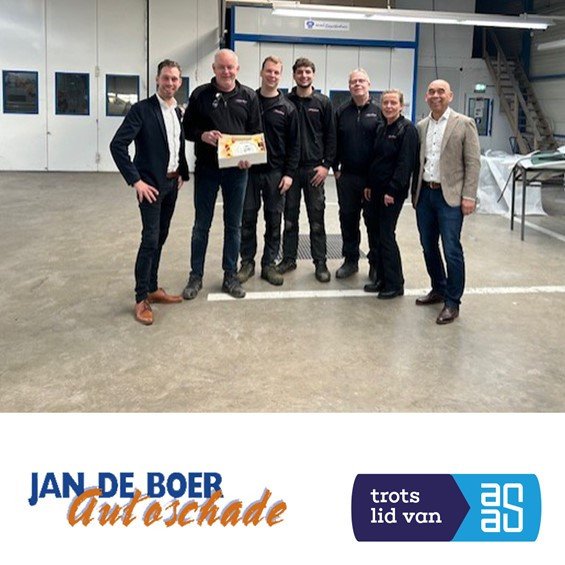 Jan de Boer Autoschade hoort bij de beste 5 in het Schadegarant netwerk!